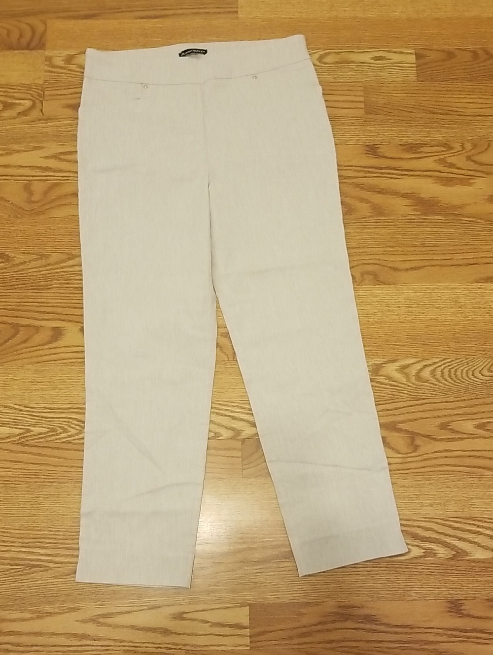 Hilary Radley Light Beige Straight Leg Pants